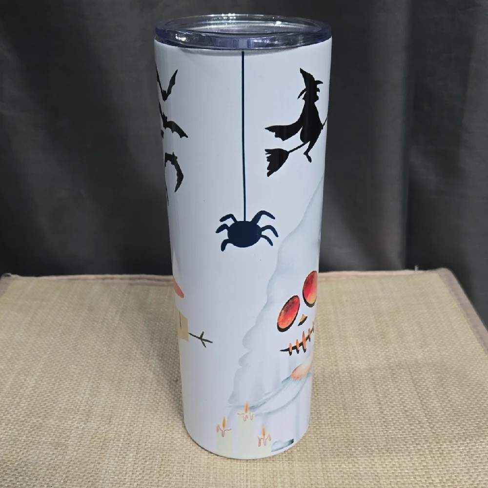 Halloween Themed Tumbler with Lid 20oz.